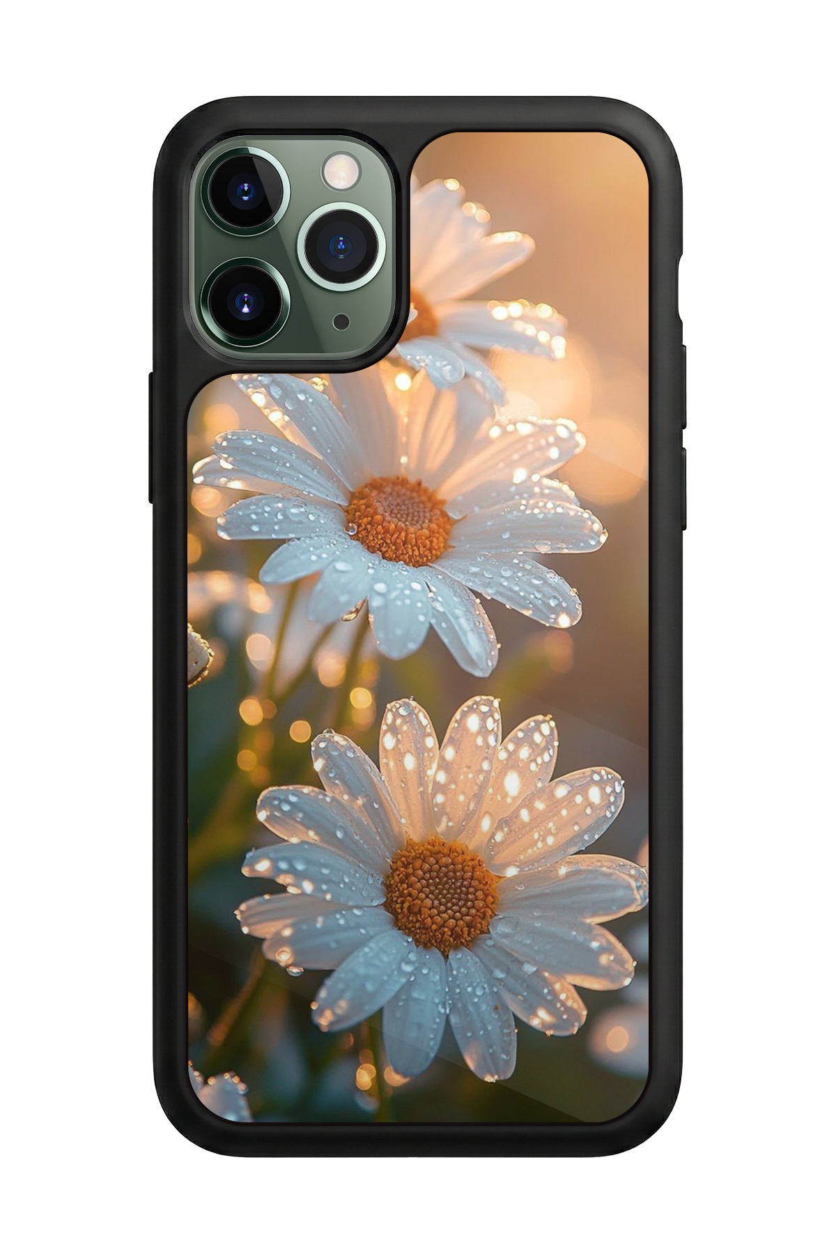 iPhone 11 Pro Uyumlu Cicek Tasarımlı Glossy Premium Kılıf