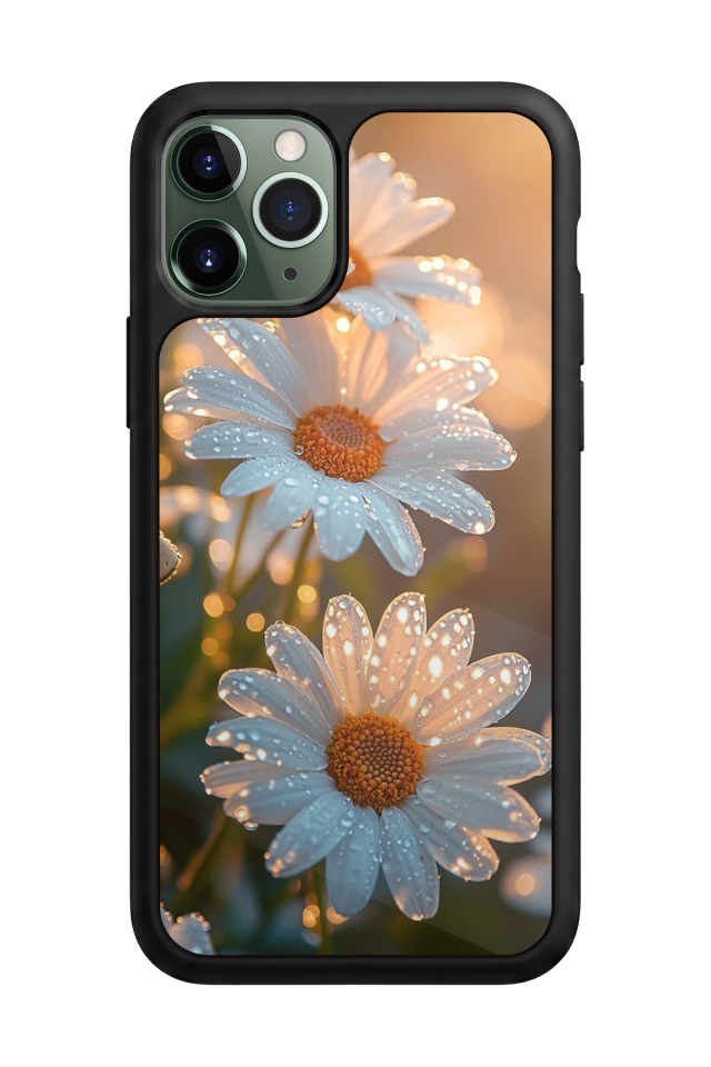 iPhone 11 Pro Uyumlu Cicek Tasarımlı Glossy Premium Kılıf