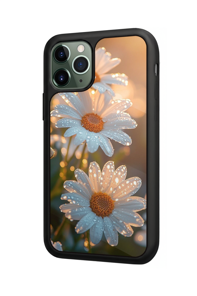 iPhone 11 Pro Uyumlu Cicek Tasarımlı Glossy Premium Kılıf