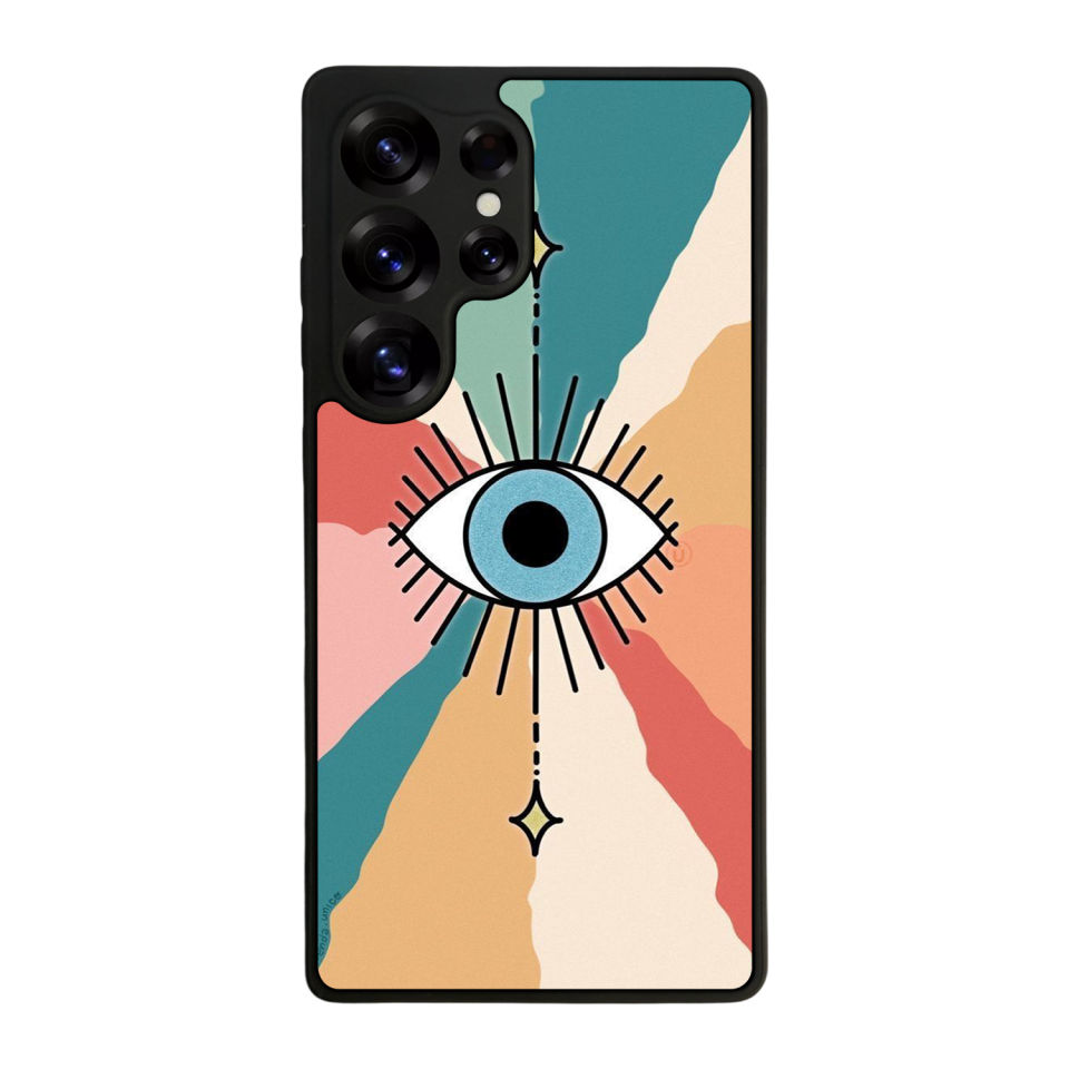 Samsung Galaxy S25 Ultra Uyumlu Göz Tasarımlı Glossy Premium Kılıf