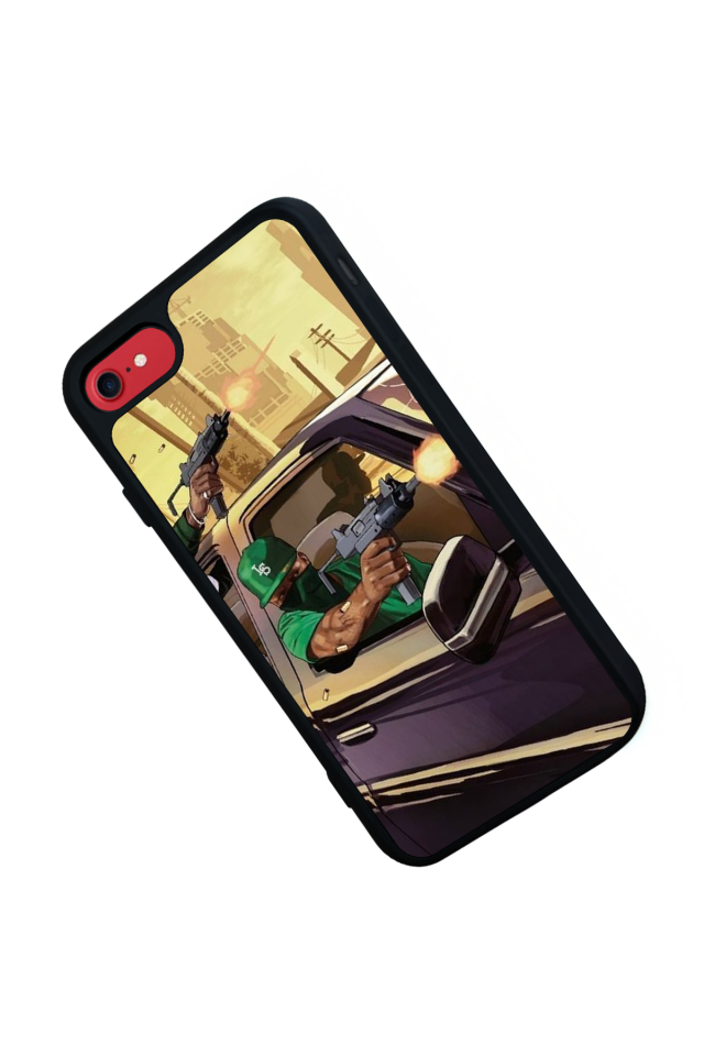 iPhone 8 Uyumlu GTA Tasarımlı Glossy Premium Kılıf