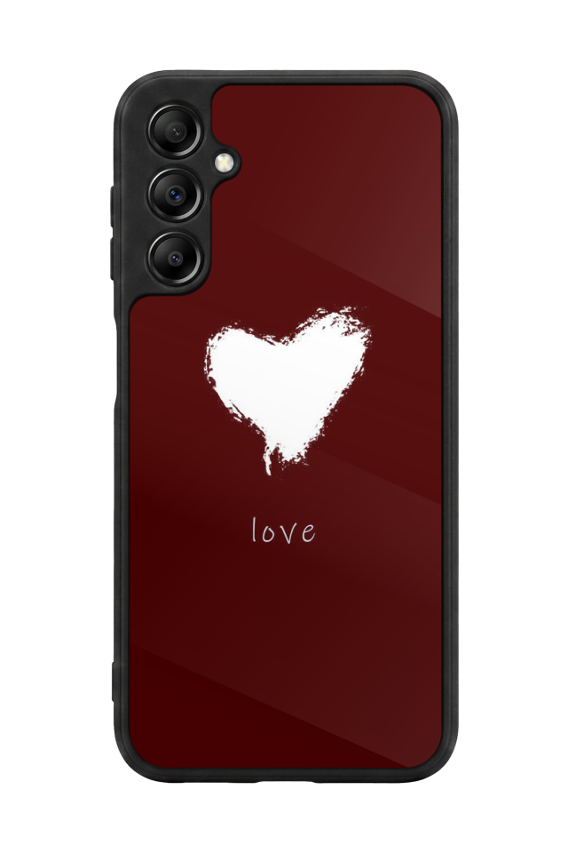 Samsung Galaxy A14 Uyumlu Kalp Love Tasarımlı Glossy Premium Kılıf