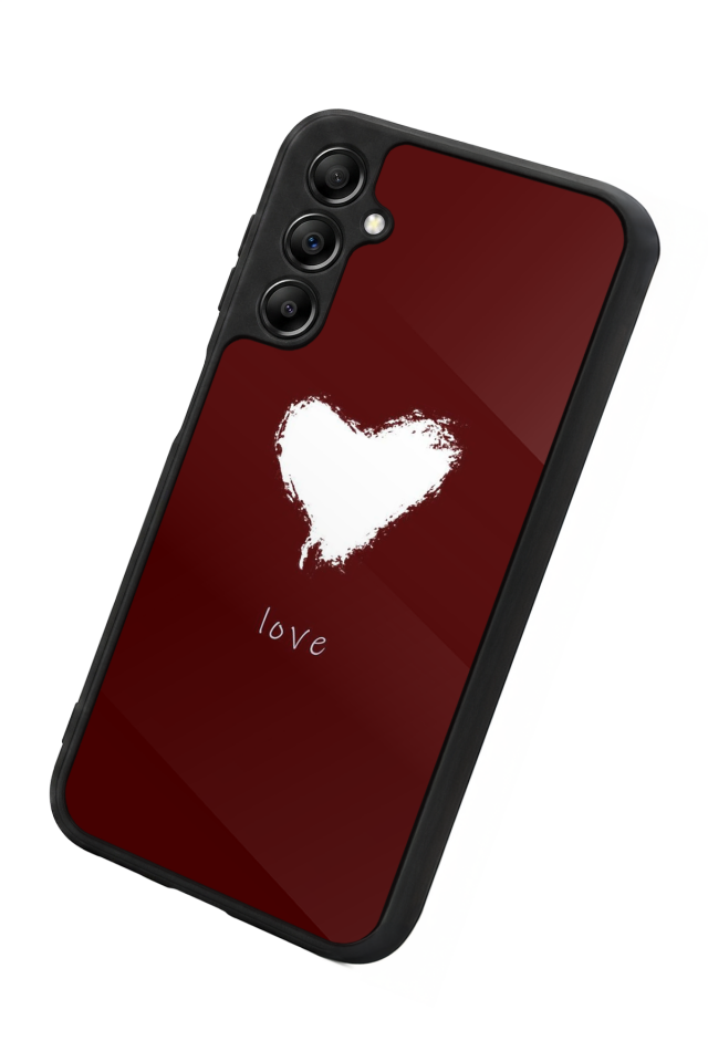 Samsung Galaxy A14 Uyumlu Kalp Love Tasarımlı Glossy Premium Kılıf