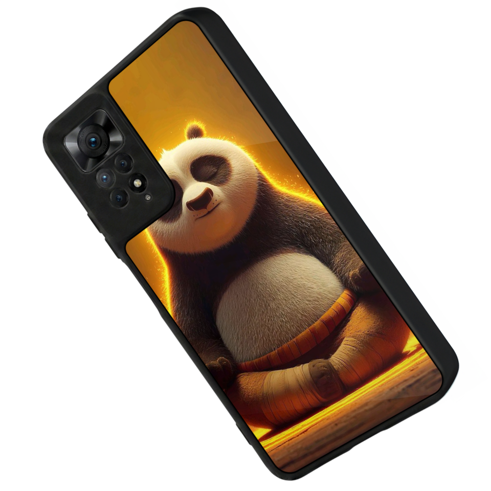 Xiaomi Redmi Note 12 Pro Uyumlu Kung Fu Panda Tasarımlı Glossy Premium Kılıf