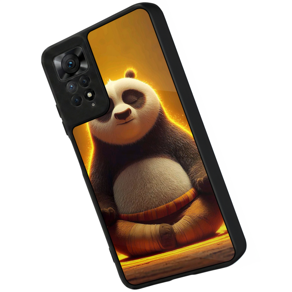 Xiaomi Redmi Note 12 Pro Uyumlu Kung Fu Panda Tasarımlı Glossy Premium Kılıf