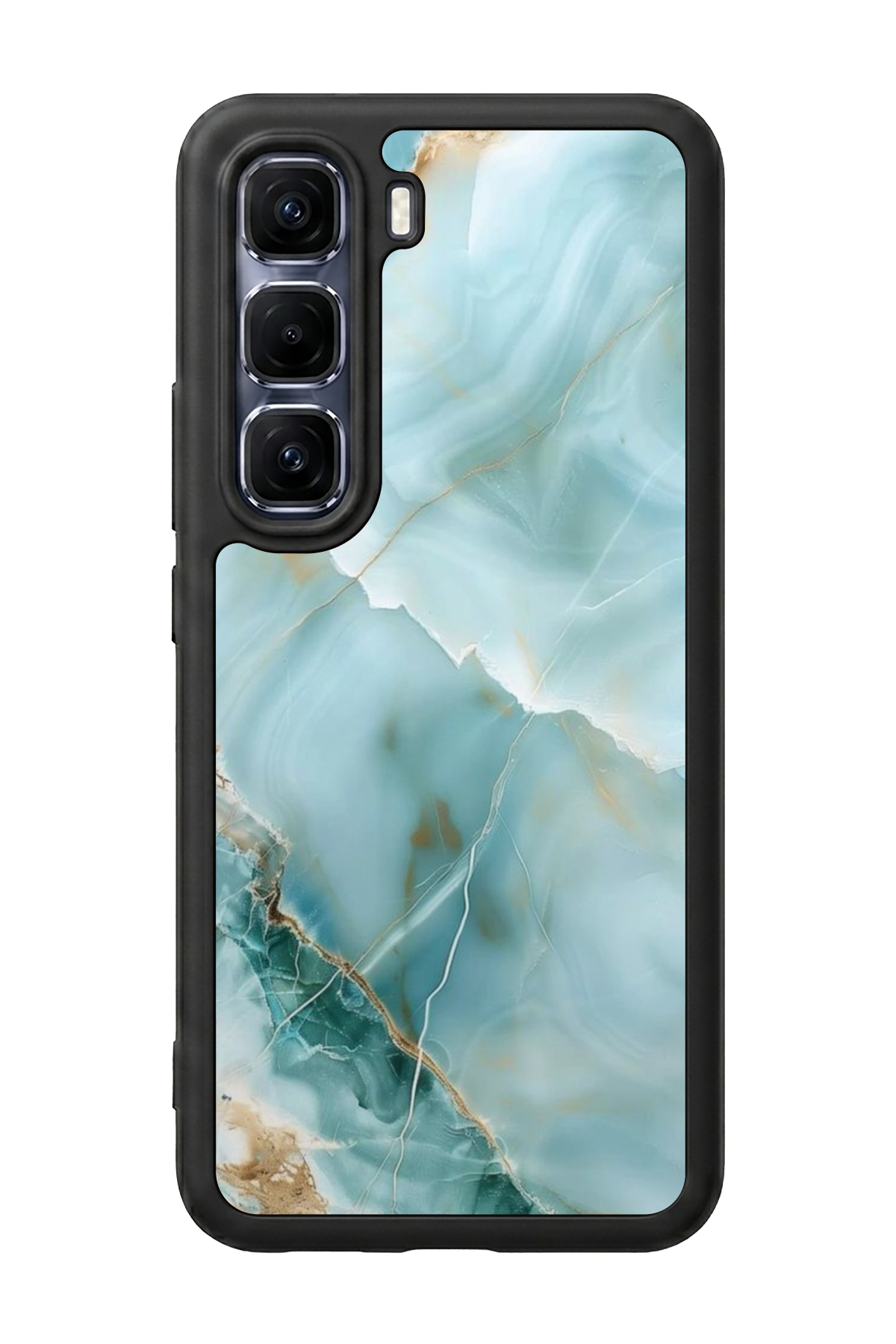 Infinix Hot 60 Pro Plus Uyumlu Mermer Marble Tasarımlı Glossy Premium Kılıf