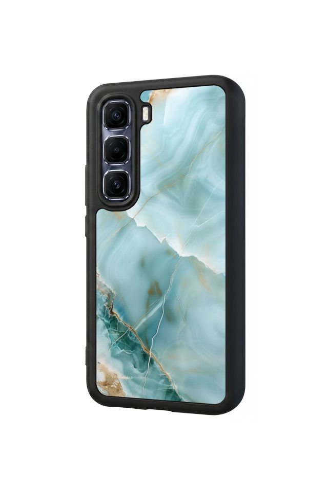 Infinix Hot 60 Pro Plus Uyumlu Mermer Marble Tasarımlı Glossy Premium Kılıf