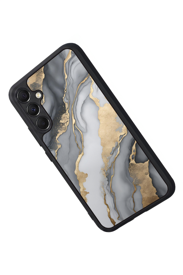 Samsung Galaxy A34 Uyumlu Mermer Marble Tasarımlı Glossy Premium Kılıf
