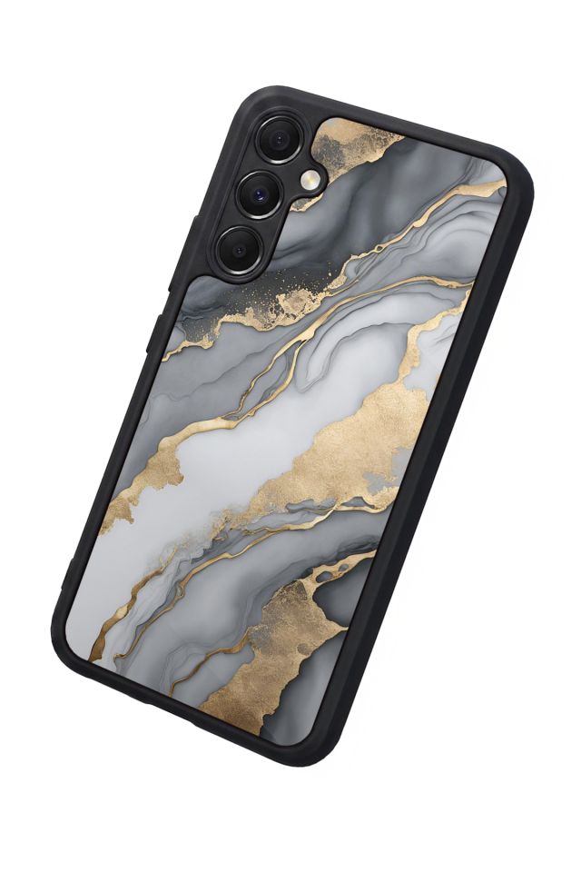 Samsung Galaxy A34 Uyumlu Mermer Marble Tasarımlı Glossy Premium Kılıf