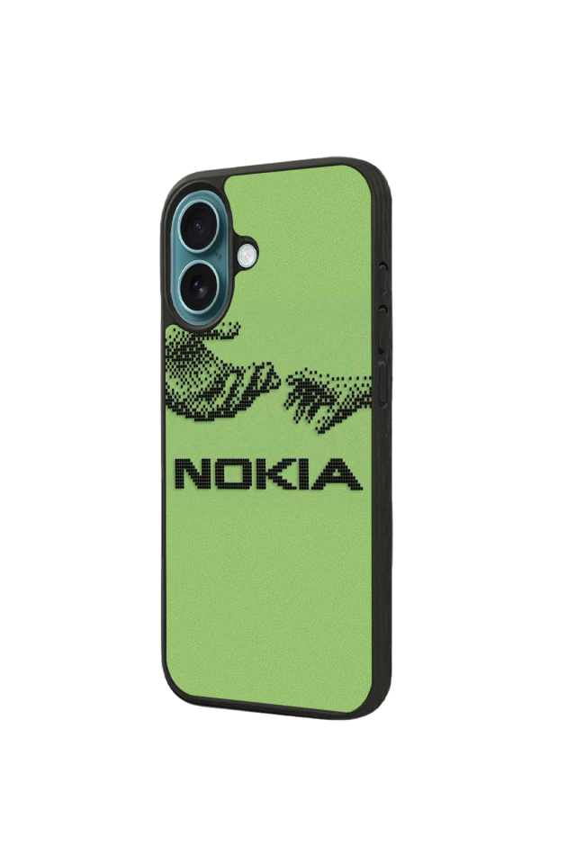 iPhone 16 Uyumlu Nokia Tasarımlı Glossy Premium Kılıf