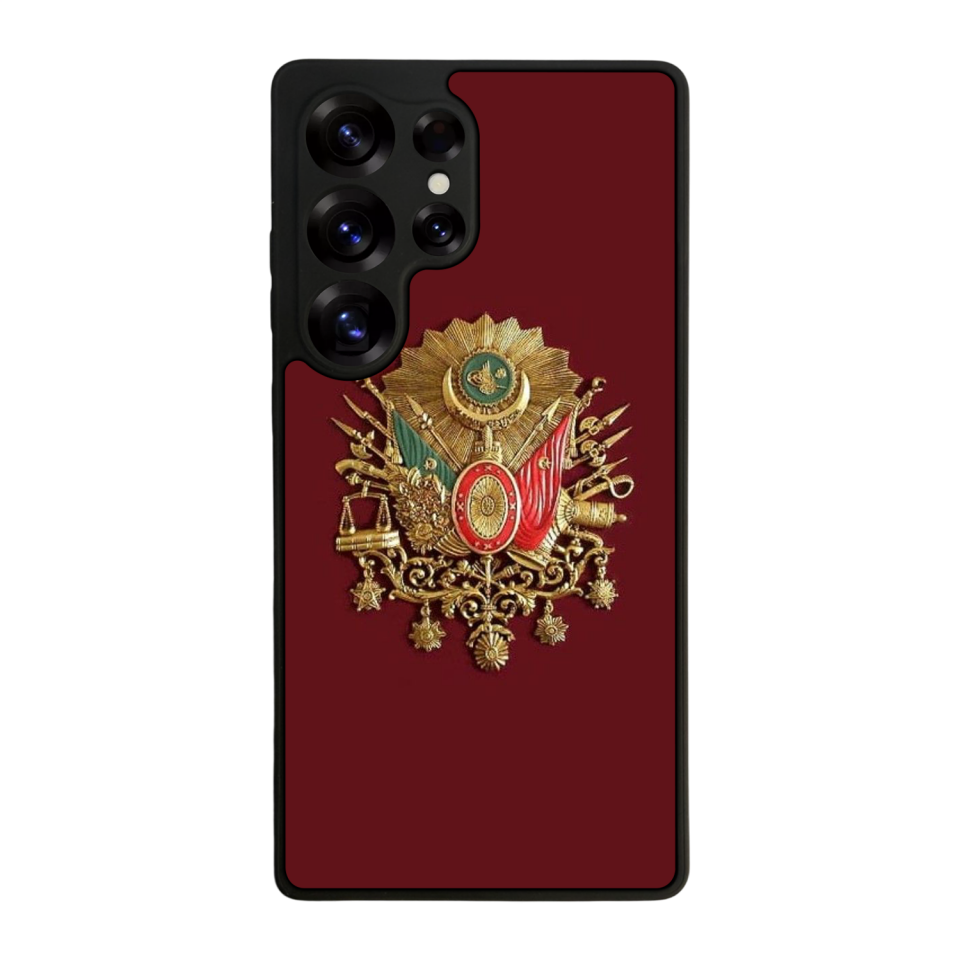 Samsung Galaxy S25 Ultra Uyumlu Osmanli Tugrasi Tasarımlı Glossy Premium Kılıf