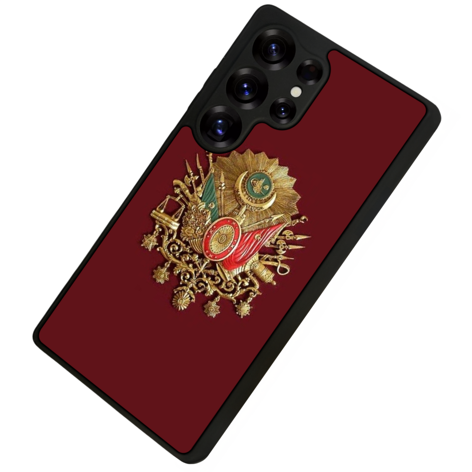 Samsung Galaxy S25 Ultra Uyumlu Osmanli Tugrasi Tasarımlı Glossy Premium Kılıf