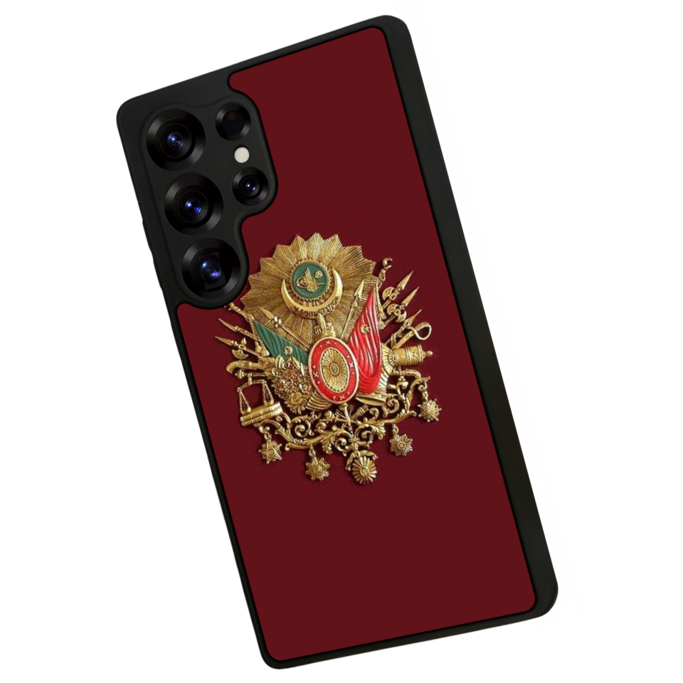 Samsung Galaxy S25 Ultra Uyumlu Osmanli Tugrasi Tasarımlı Glossy Premium Kılıf