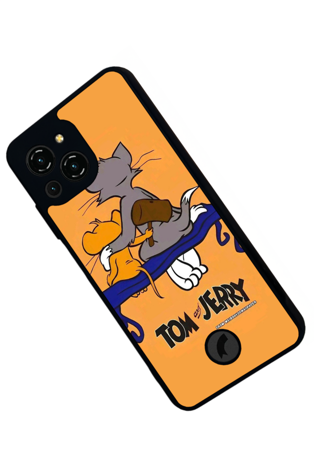 Reeder S23 Pro Max Uyumlu Tom And Jerry Tasarımlı Glossy Premium Kılıf