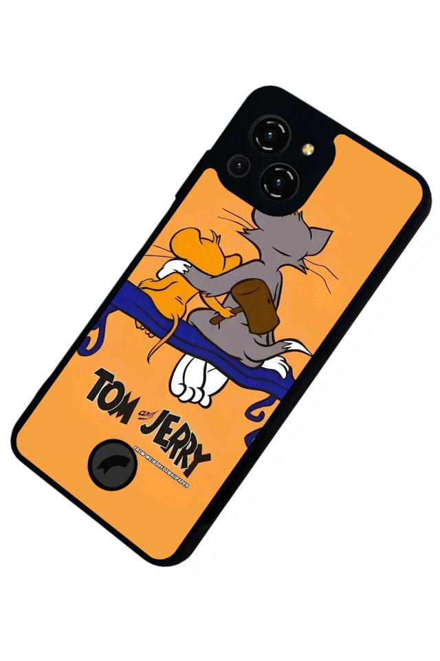 Reeder S23 Pro Max Uyumlu Tom And Jerry Tasarımlı Glossy Premium Kılıf