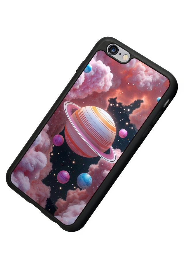 iPhone 6 Plus Uyumlu Uzay Tasarımlı Glossy Premium Kılıf