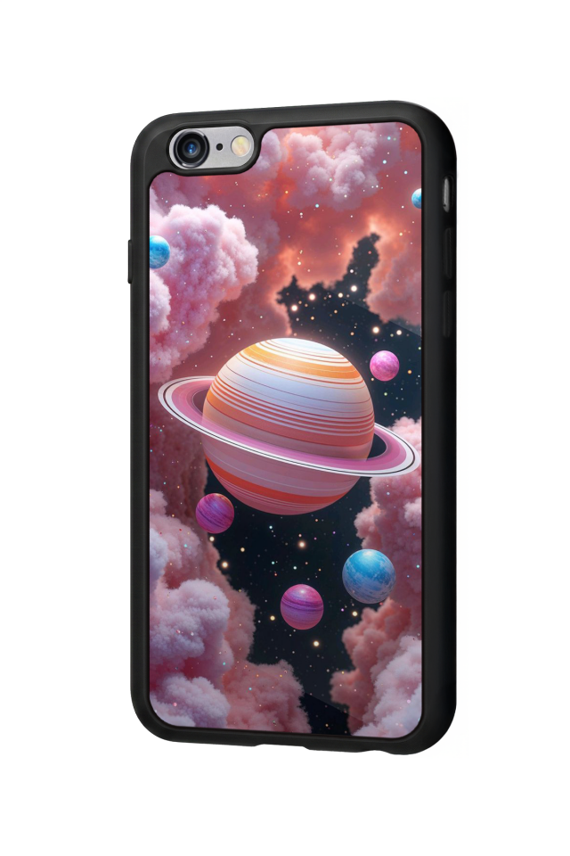 iPhone 6 Plus Uyumlu Uzay Tasarımlı Glossy Premium Kılıf