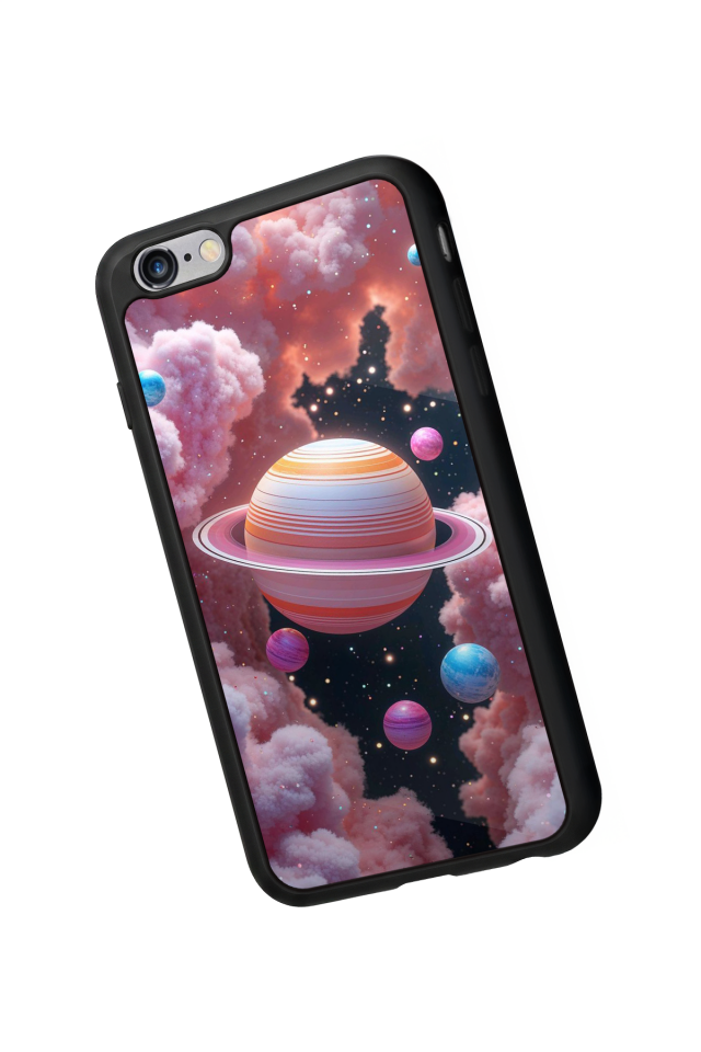 iPhone 6 Plus Uyumlu Uzay Tasarımlı Glossy Premium Kılıf
