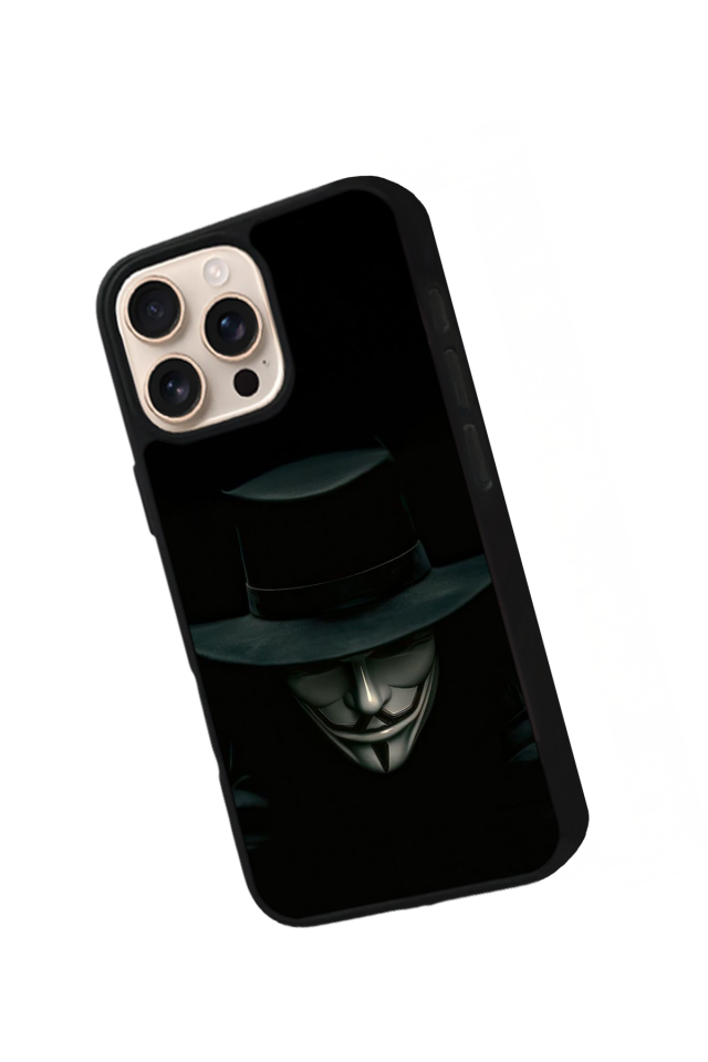 iPhone 15 Pro Uyumlu Vendetta Tasarımlı Glossy Premium Kılıf