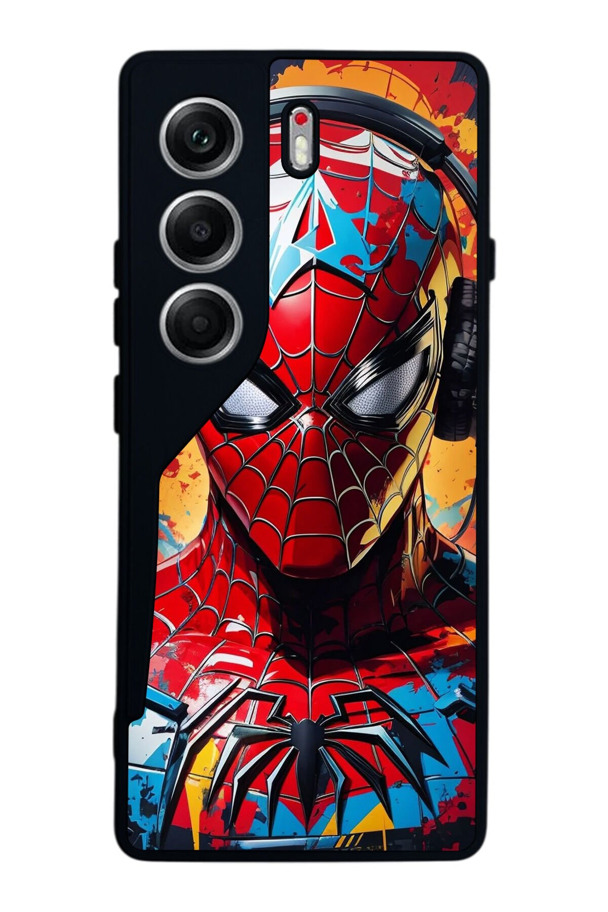 Tecno Camon 40 Uyumlu Spider Man ( Örümcek Adam ) Tasarımlı Glossy Premium Kılıf