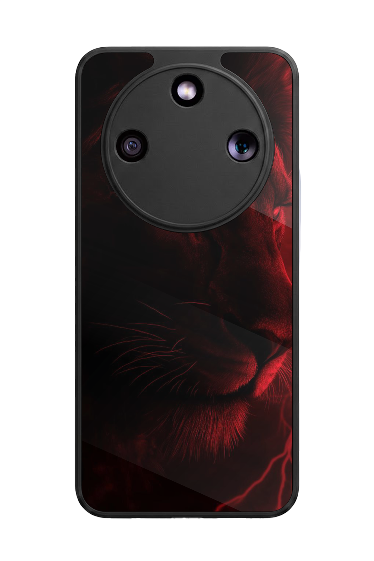 Honor Magic 8 Lite Uyumlu Aslan Tasarımlı Glossy Premium Kılıf