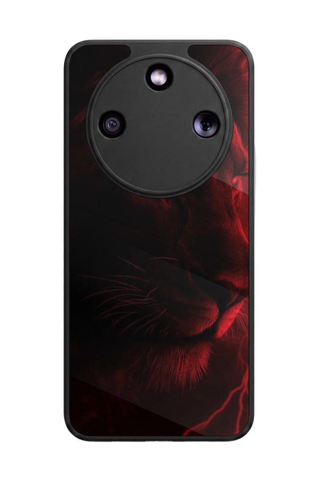 Honor Magic 8 Lite Uyumlu Aslan Tasarımlı Glossy Premium Kılıf