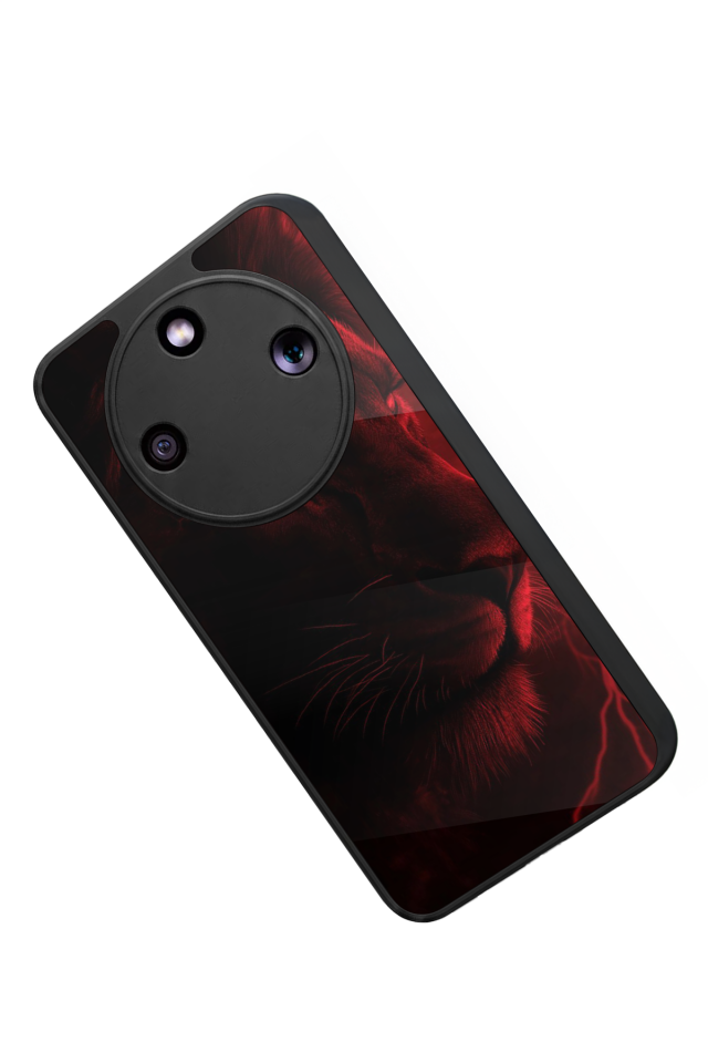 Honor Magic 8 Lite Uyumlu Aslan Tasarımlı Glossy Premium Kılıf