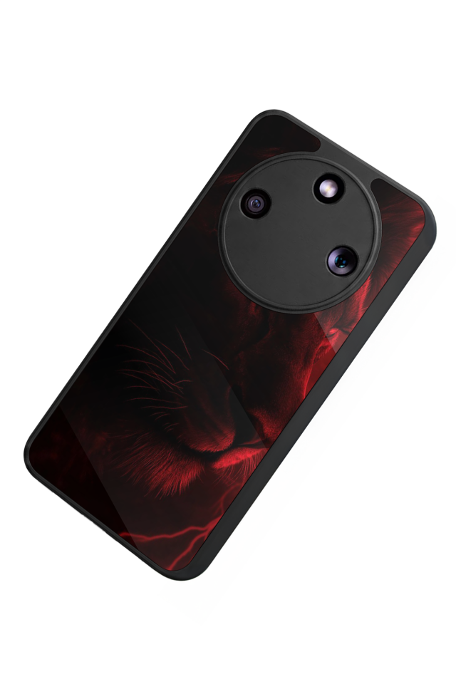 Honor Magic 8 Lite Uyumlu Aslan Tasarımlı Glossy Premium Kılıf