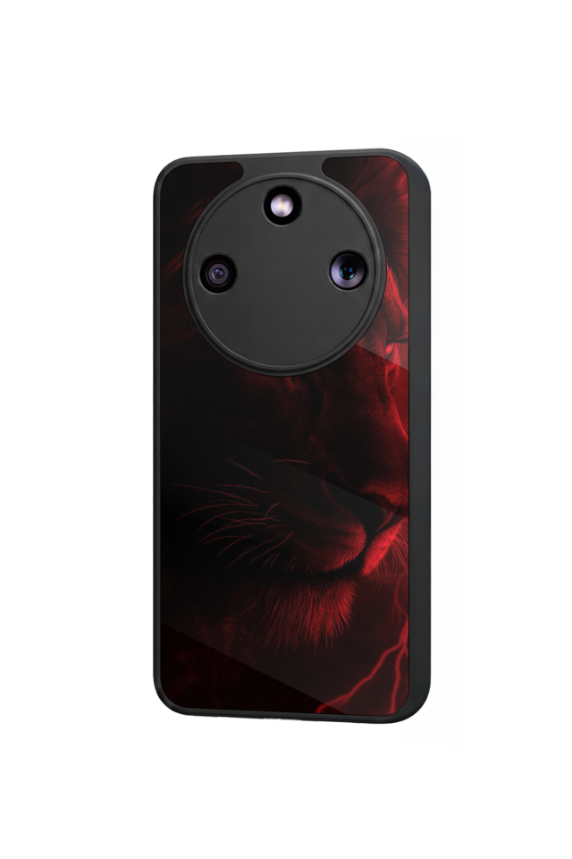 Honor Magic 8 Lite Uyumlu Aslan Tasarımlı Glossy Premium Kılıf