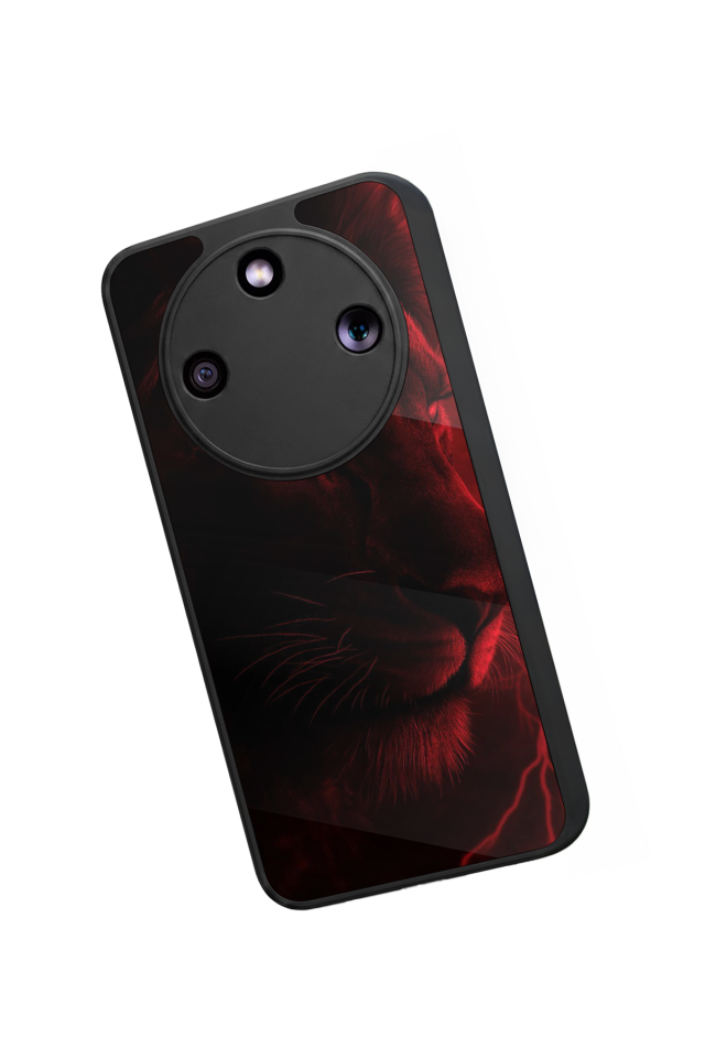 Honor Magic 8 Lite Uyumlu Aslan Tasarımlı Glossy Premium Kılıf