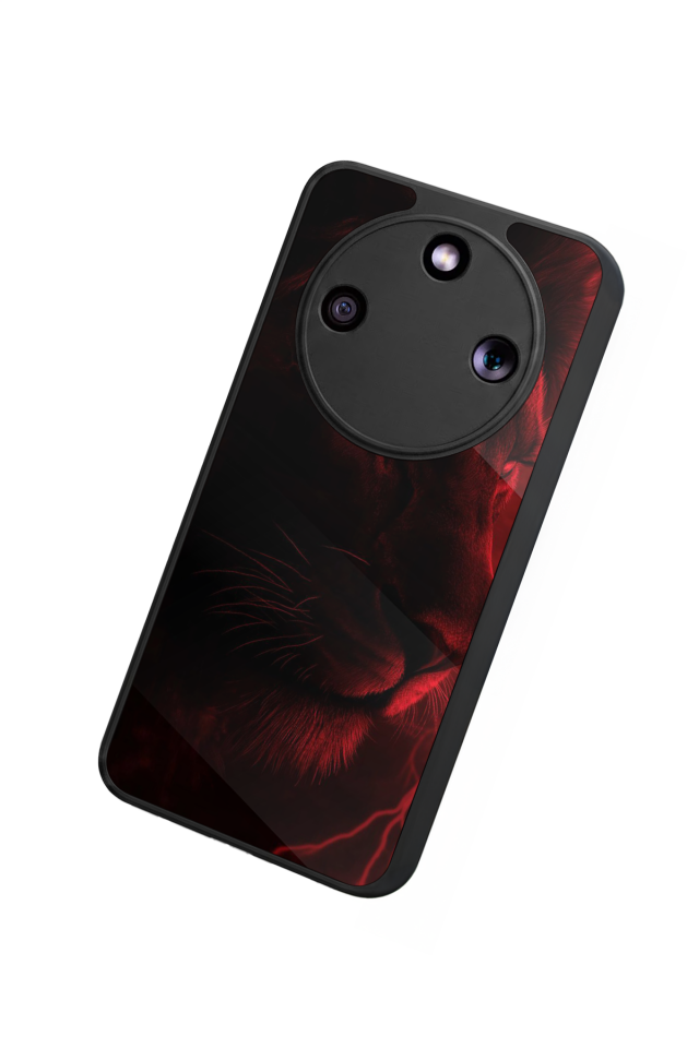 Honor Magic 8 Lite Uyumlu Aslan Tasarımlı Glossy Premium Kılıf