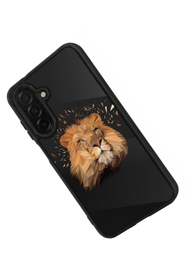 Samsung Galaxy A36 Uyumlu Aslan Tasarımlı Glossy Premium Kılıf