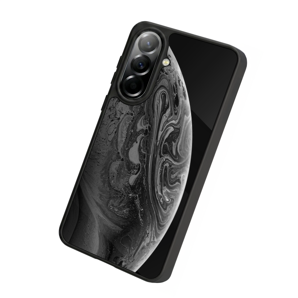 Samsung Galaxy A57 Uyumlu Ay Tasarımlı Glossy Premium Kılıf