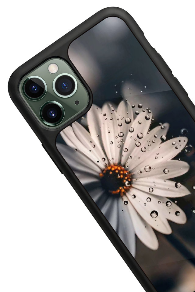 iPhone 11 Pro Uyumlu Cicek Tasarımlı Glossy Premium Kılıf