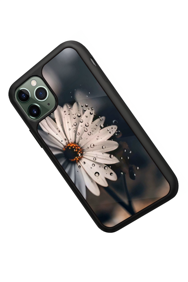 iPhone 11 Pro Uyumlu Cicek Tasarımlı Glossy Premium Kılıf