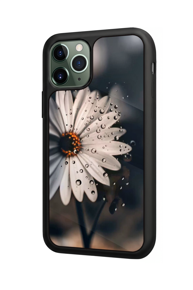 iPhone 11 Pro Uyumlu Cicek Tasarımlı Glossy Premium Kılıf