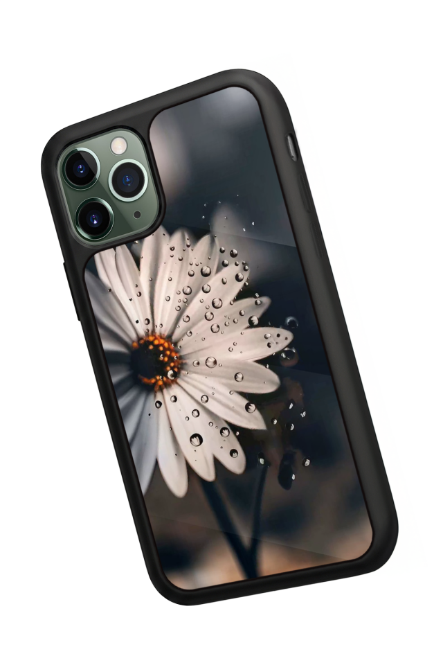 iPhone 11 Pro Uyumlu Cicek Tasarımlı Glossy Premium Kılıf