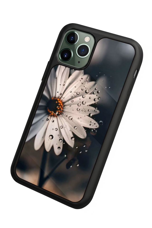 iPhone 11 Pro Uyumlu Cicek Tasarımlı Glossy Premium Kılıf