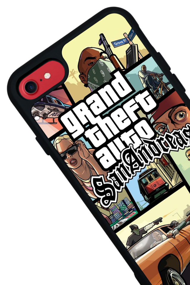 iPhone 8 Uyumlu GTA Tasarımlı Glossy Premium Kılıf