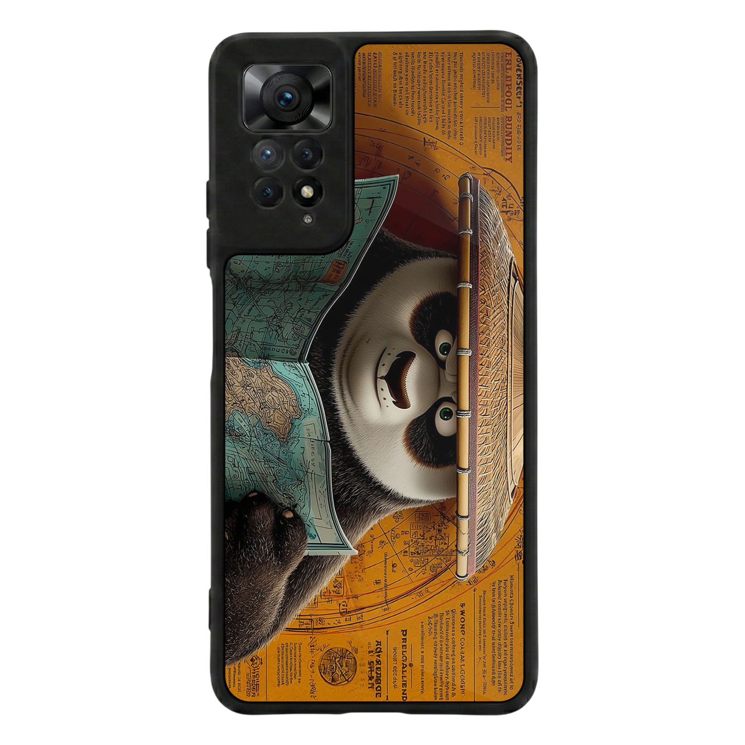 Xiaomi Redmi Note 12 Pro Uyumlu Kung Fu Panda Tasarımlı Glossy Premium Kılıf