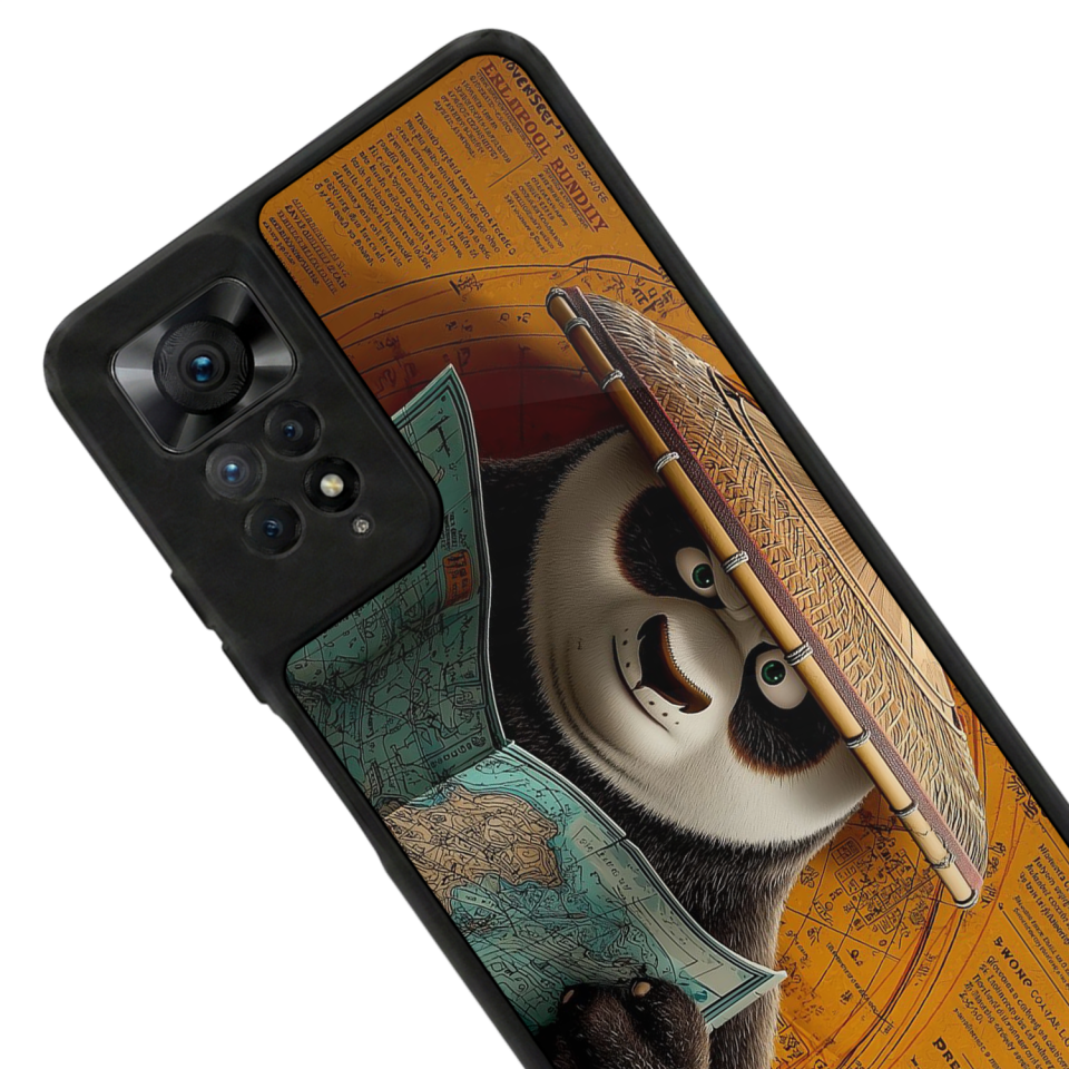 Xiaomi Redmi Note 12 Pro Uyumlu Kung Fu Panda Tasarımlı Glossy Premium Kılıf