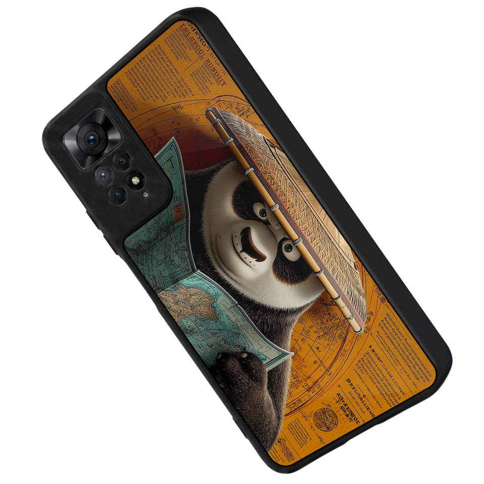 Xiaomi Redmi Note 12 Pro Uyumlu Kung Fu Panda Tasarımlı Glossy Premium Kılıf