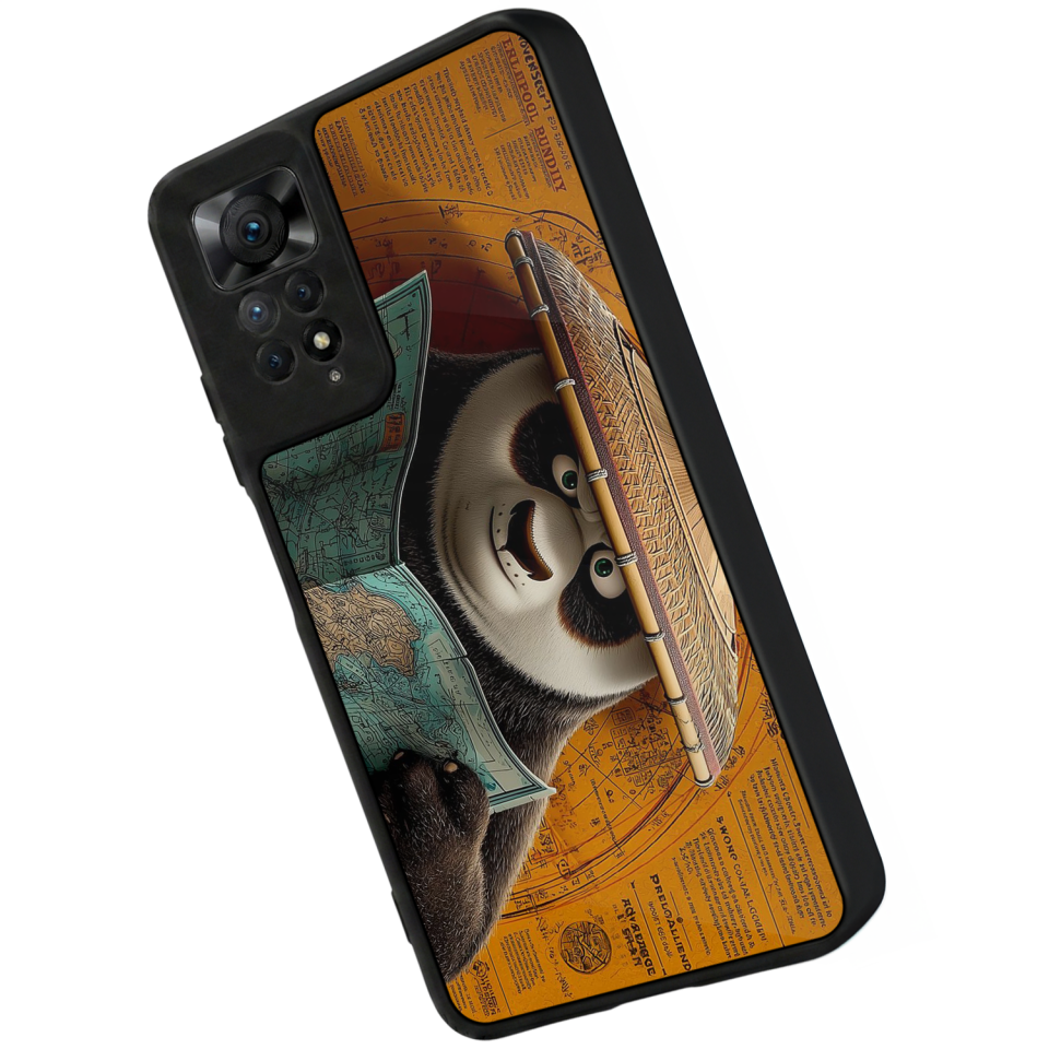 Xiaomi Redmi Note 12 Pro Uyumlu Kung Fu Panda Tasarımlı Glossy Premium Kılıf