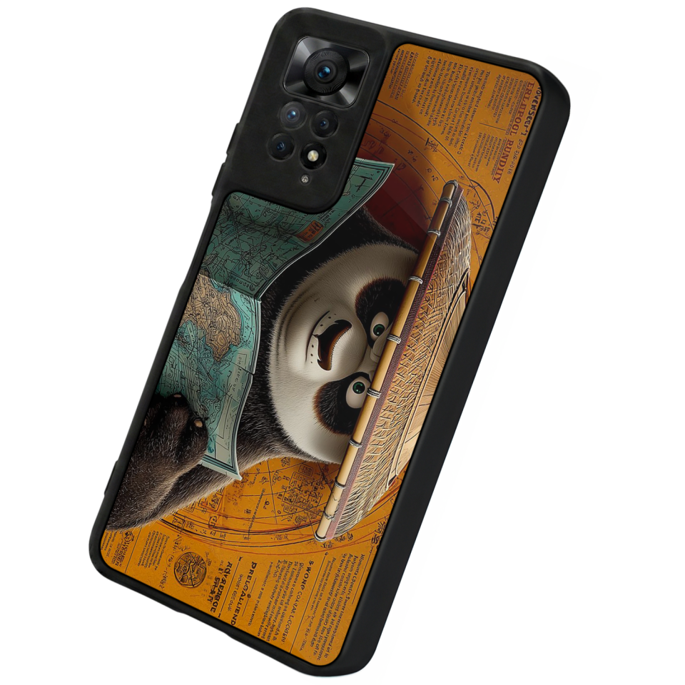 Xiaomi Redmi Note 12 Pro Uyumlu Kung Fu Panda Tasarımlı Glossy Premium Kılıf