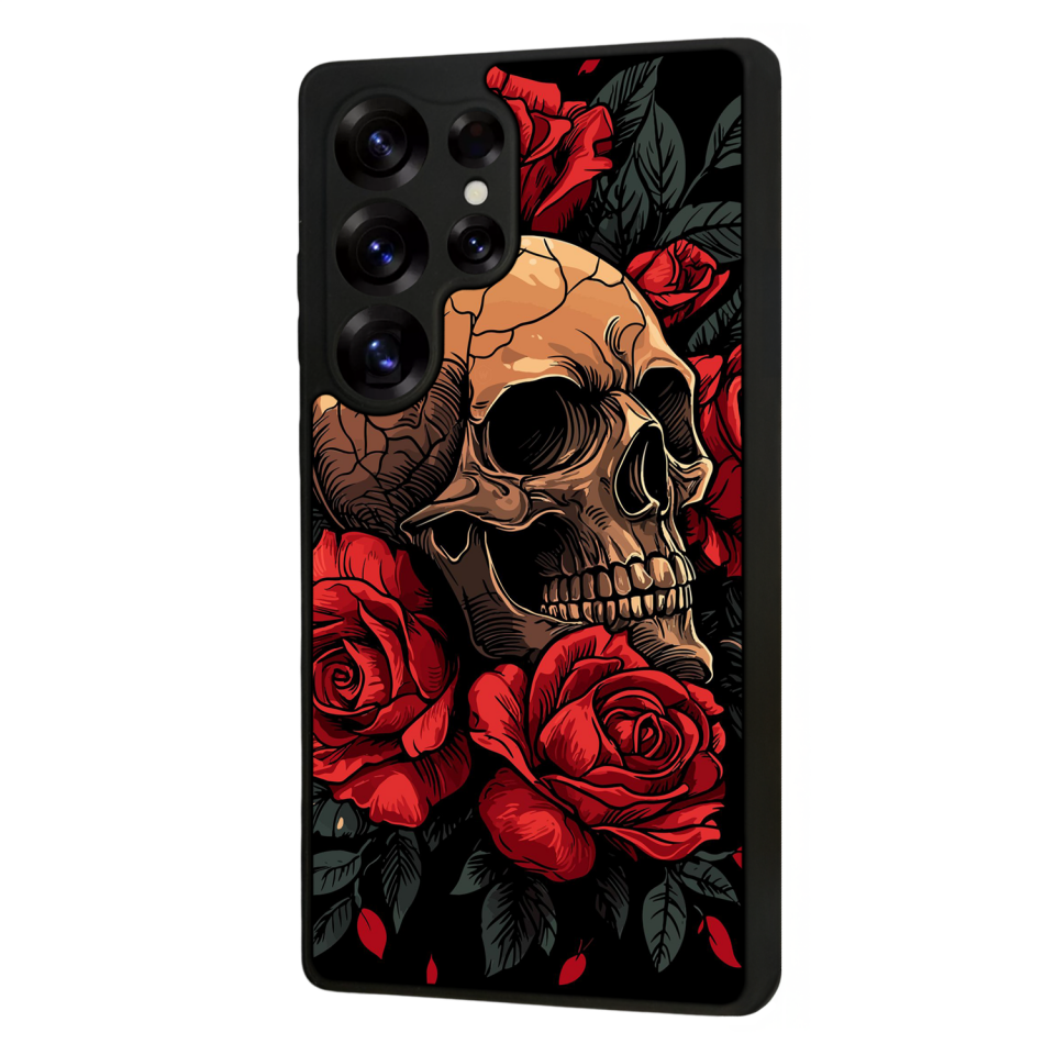 Samsung Galaxy S25 Ultra Uyumlu KuruKafa Tasarımlı Glossy Premium Kılıf