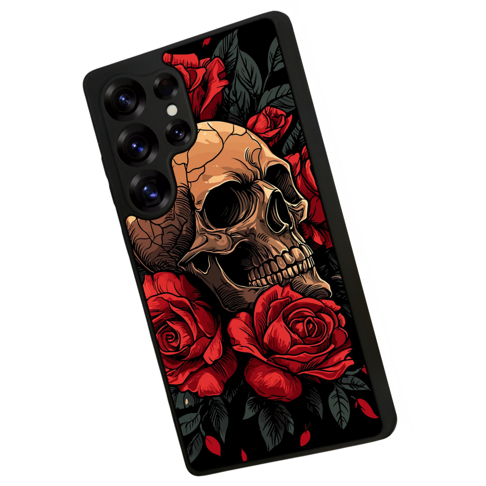 Samsung Galaxy S25 Ultra Uyumlu KuruKafa Tasarımlı Glossy Premium Kılıf
