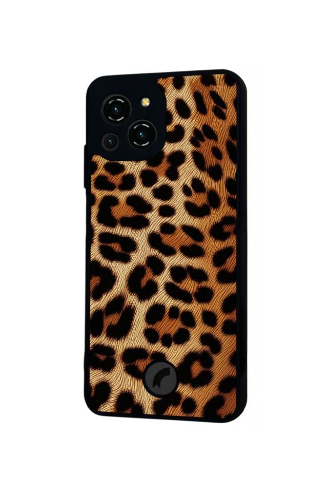 Reeder S23 Pro Max Uyumlu Leopar Tasarımlı Glossy Premium Kılıf