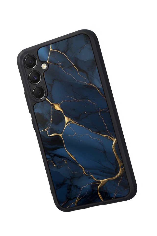 Samsung Galaxy A34 Uyumlu Mermer Marble Tasarımlı Glossy Premium Kılıf