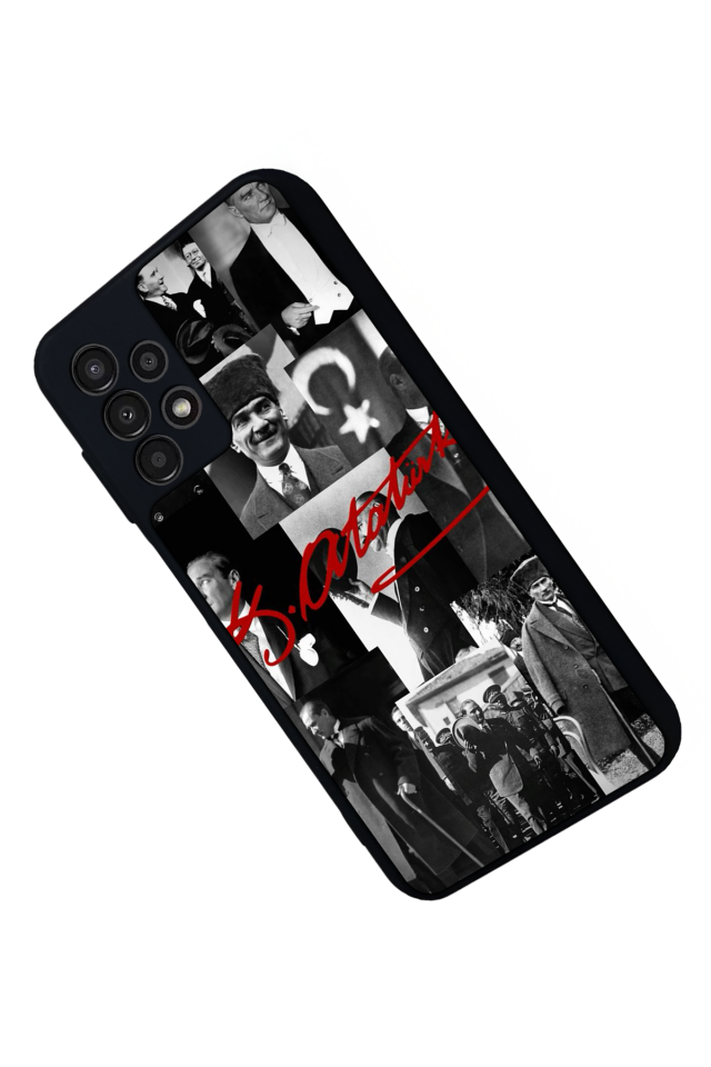 Samsung Galaxy A13 Uyumlu Mustafa Kemal Ataturk Tasarımlı Glossy Premium Kılıf