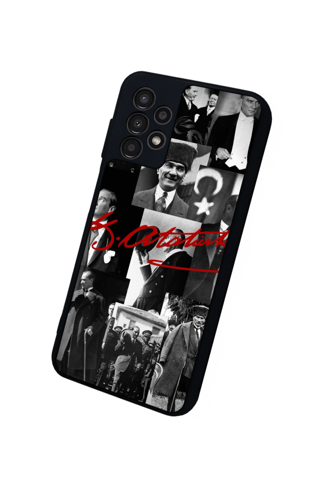 Samsung Galaxy A13 Uyumlu Mustafa Kemal Ataturk Tasarımlı Glossy Premium Kılıf